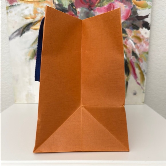 Louis Vuitton Orange Bag with Blue Handles - Picture 4 of 6